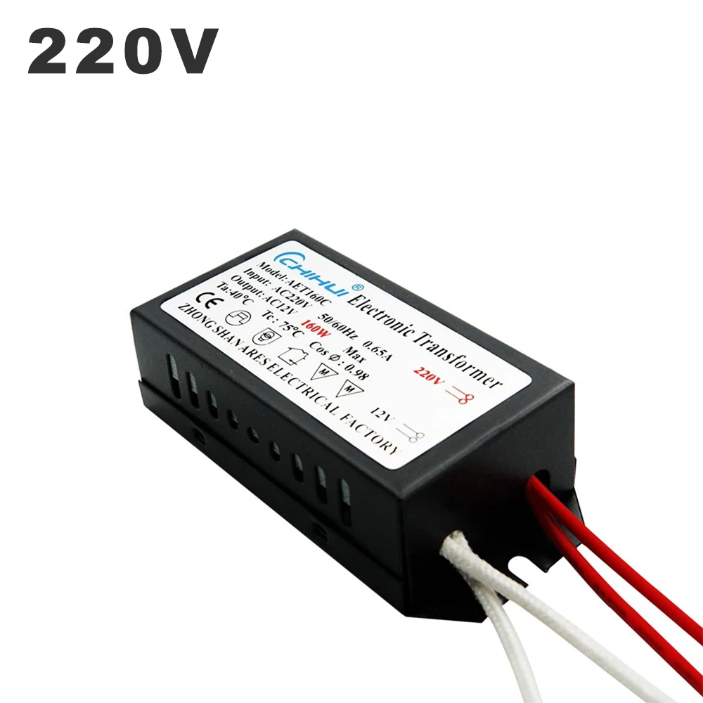 110 V 220 V Led Bande De Conducteur Transformateur Électronique AC12v Lampe  Halogène Adaptateur Secteur Alimentation Pour Led Guirlande Lumineuse  Transformateurs Prise Du 10,48 €