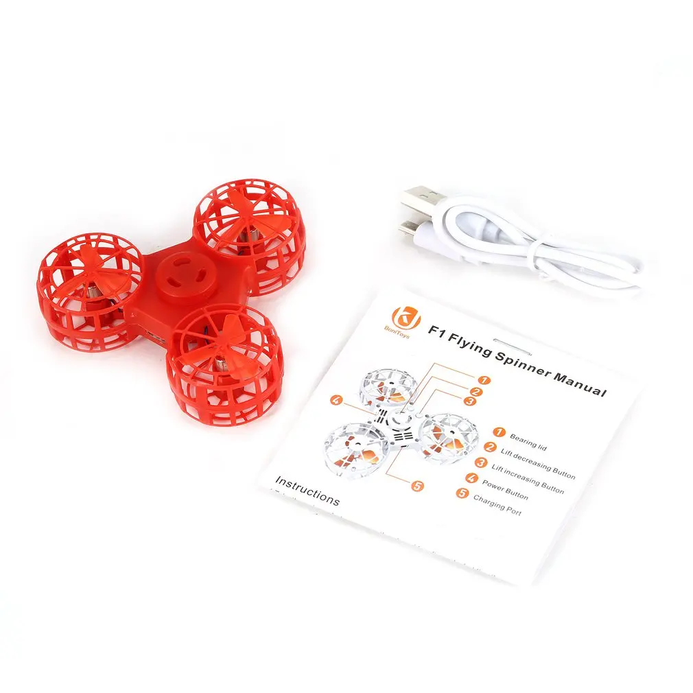 

Flying Finger Spinner Boomerang Pressure Reliever Mini Toy Hand Spinning Top USB Rechargeable Fly Drone Children Gift