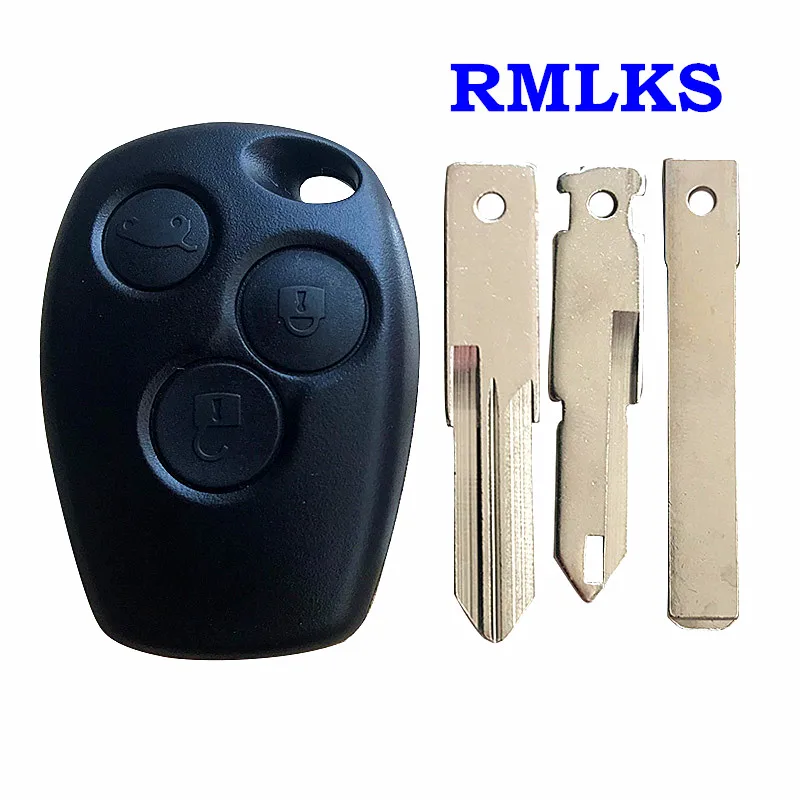 

For RENAULT Clio Kangoo Modus Twingo Master Key 3 Button Remote Car Key Fob Case Shell VAC102/NE73/VA6 Blade