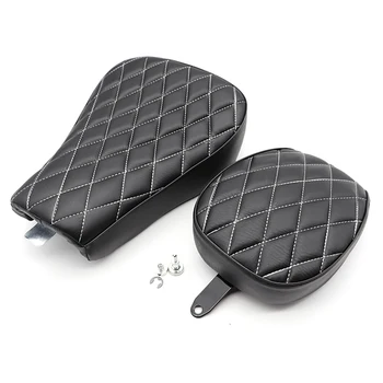 

Motorcycle Solo Front Driver Seat and Rear Passenger Seat Cushion For Harley Sportster Forty Eight XL1200 883 72 48