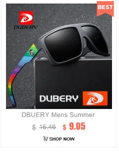 DUBERY, новая мода, поляризованные солнцезащитные очки ночного видения, мужские, квадратные, спортивные, для вождения, солнцезащитные очки для женщин, зеркальные, люксовый бренд, UV400