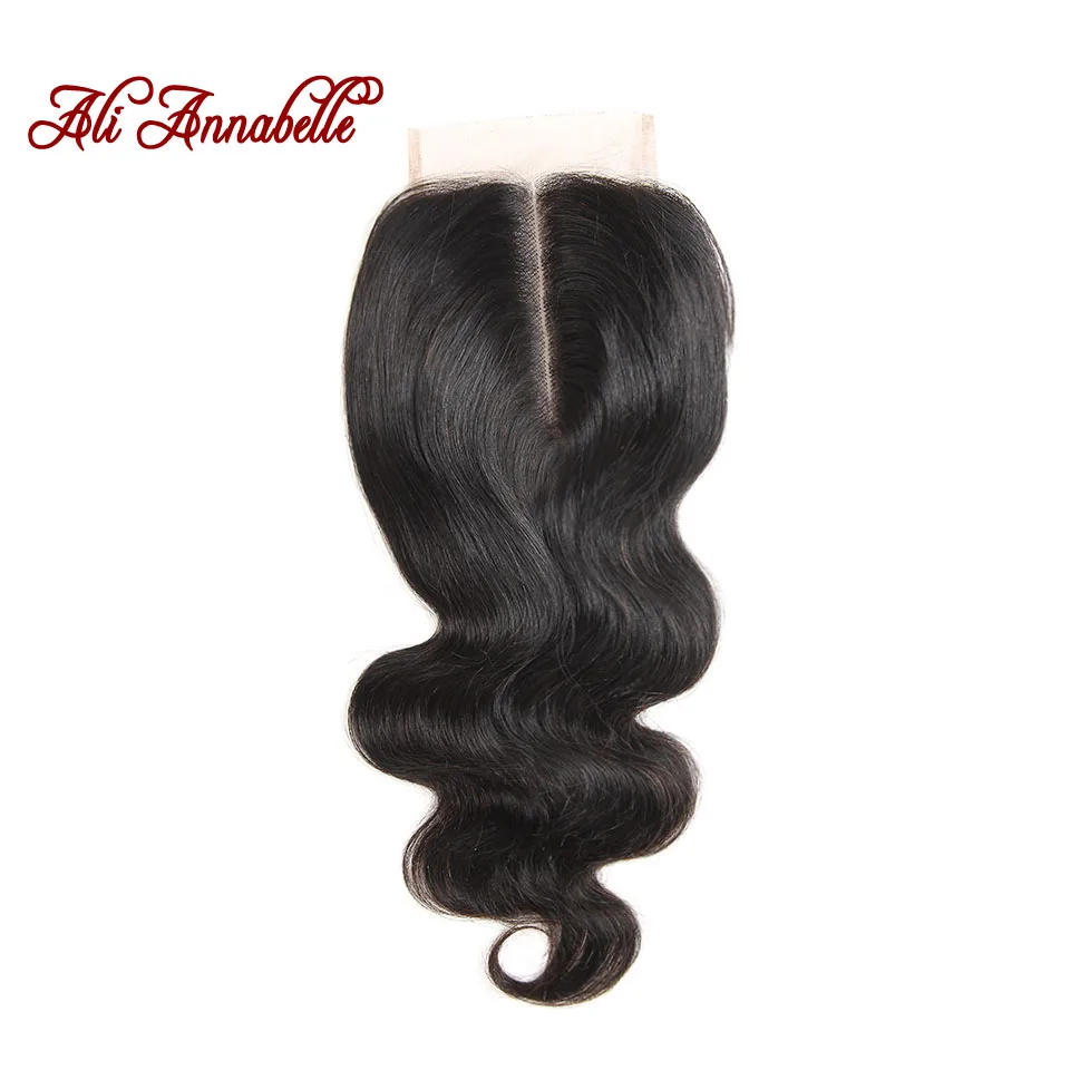 ALI ANNABELLE HAIR Middle Part Brazilian Body Wave Lace Closure 4*4 Brazilian Remy Human Hair Swiss Lace 120% Density ali-human-hair : image ALI ANNABELLE HAIR Middle Part Brazilian Body Wave Lace Closure 4*4 Brazilian Remy Human Hair Swiss Lace 120% Density ali-human-hair