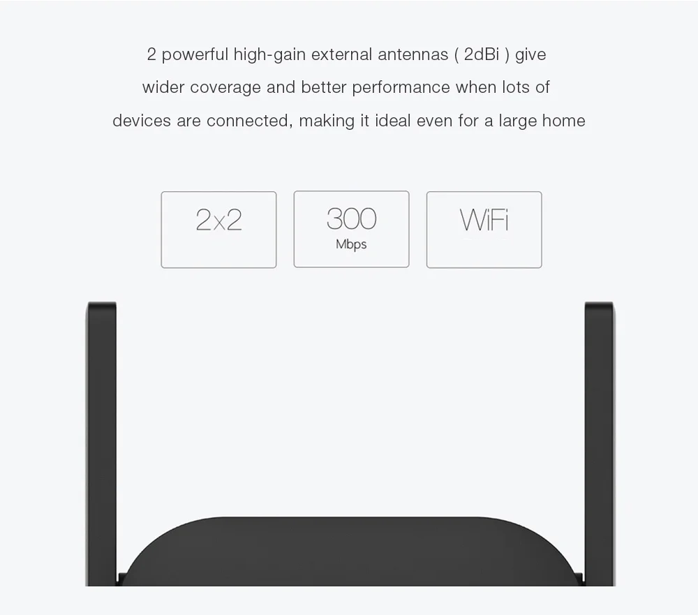 Xiaomi WiFi усилитель WiFi повторитель Pro 300M расширитель 2,4G Wifi усилитель сигнала Roteador Wifi маршрутизатор Amplificador управление приложением