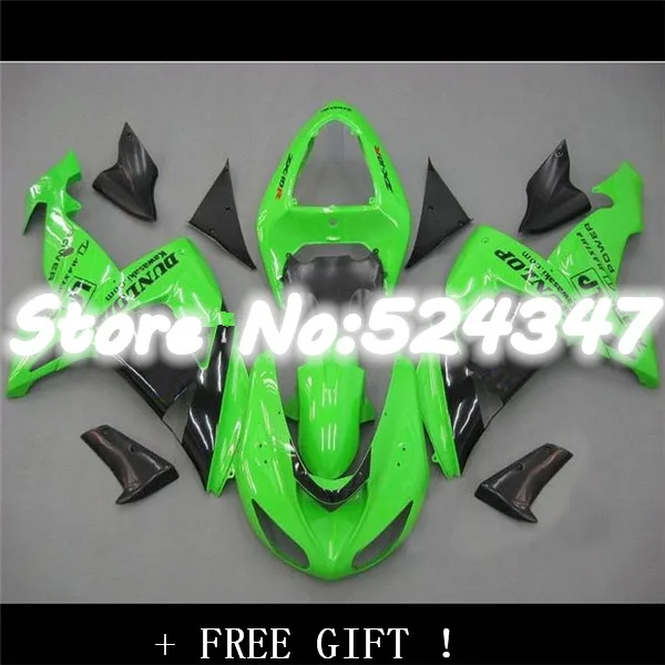 Motorcycle green Fairing For Kawasaki Ninja ZX10R 2006-2007 E10- ZX 10R 10 R 06-07 06 07 Plastic Bodywork Set 2006 2-Hey | Автомобили и