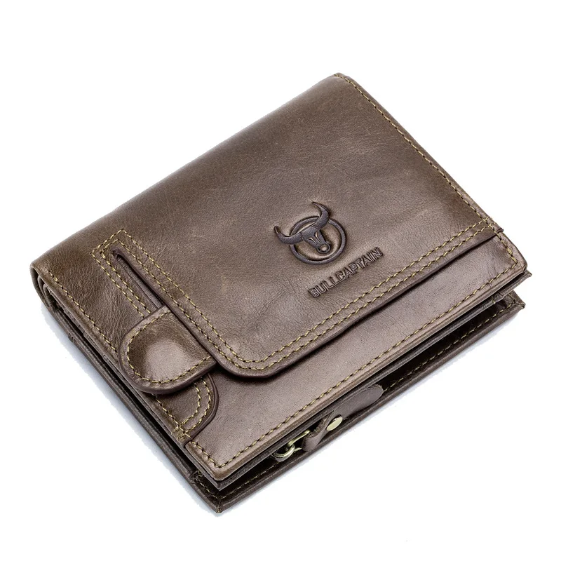  men Wallet Genuine Leather Men's Purse Design male Wallets With Zipper Coin Pocket Card Holder Luxu