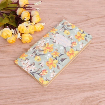 

Flower Notebook Blank Inner Planner Sketchbook Diary Note Book School Supplies