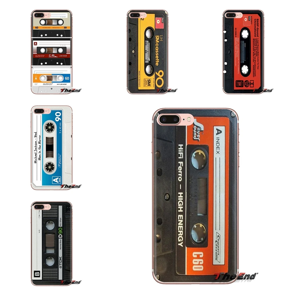 

For LG Spirit Motorola Moto X4 E4 E5 G5 G5S G6 Z Z2 Z3 G2 G3 C Play Plus Mini Cassette Tape Soft Transparent Shell Covers