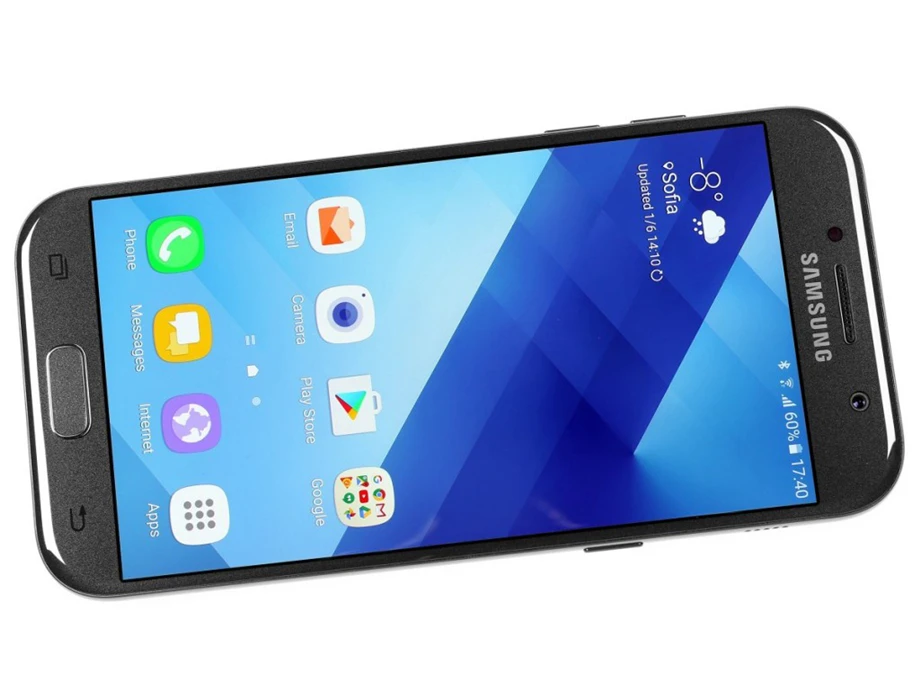 Samsung Galaxy A5(), мобильный телефон на Android, A520F, четыре ядра, 3 ГБ ОЗУ, 32 Гб ПЗУ, 5,2 дюйма, AMOLED экран, 16 МП, отпечаток пальца, NFC