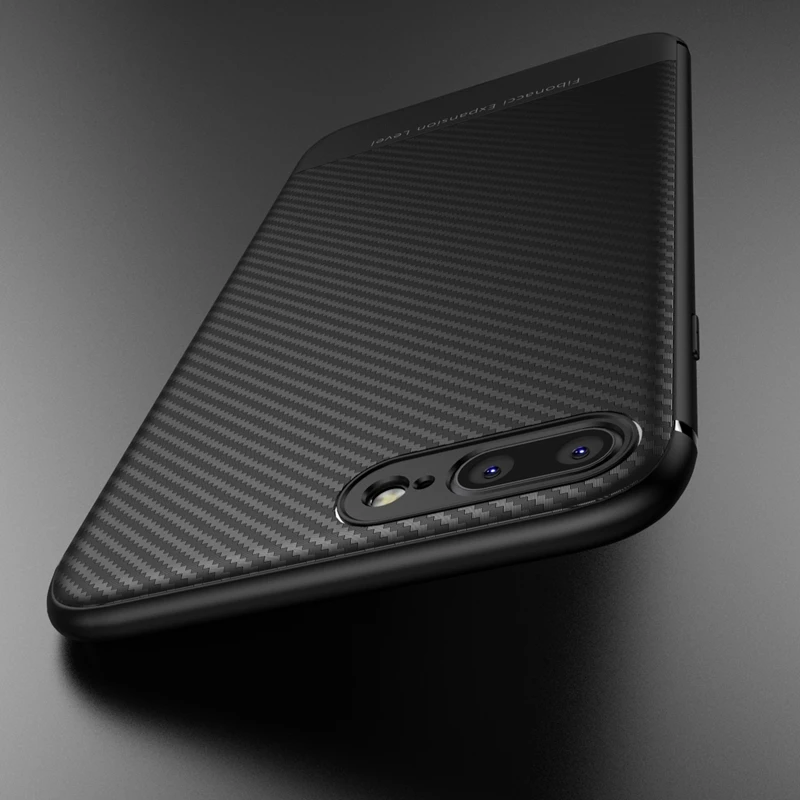 الكربون الألياف حقيبة لهاتف أي فون X iphone 7 8 زائد XR XS ماكس 10 7 الفاخرة حقيبة لهاتف أي فون 6 S 6 زائد iphone 8 XS ماكس XR غطاء سيليكون