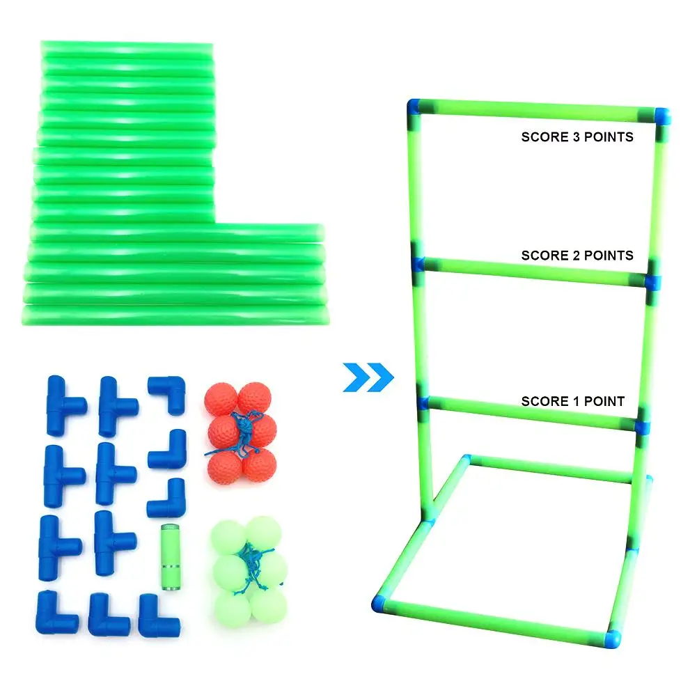 Funny Ladder Ball Game Set For Backyard Lawn Camping Children's Indoor Sports Toy Ball For Adults Kids