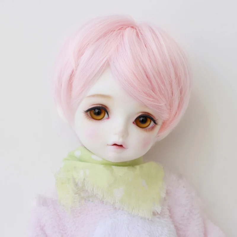 

Bybrana Wigs short straight hair 1/3 1/4 BJD Wigs High Temperature Fiber for Dolls