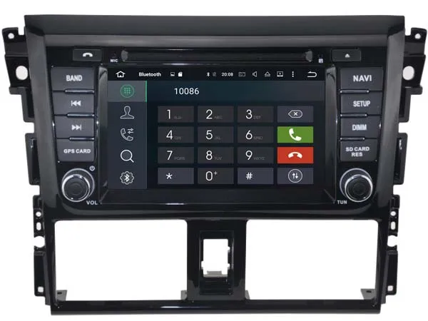 Flash Deal FOR TOYOTA YARIS 2014 Android 8.0 Car DVD player Octa-Core(8Core) 4G RAM 1080P 32GB ROM WIFI gps head device unit stereo 16