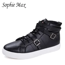 Новое поступление на осень-зиму универсальный стиль с высоким берцем на шнуровке мужские уличные Скейтбординг обувь 950027