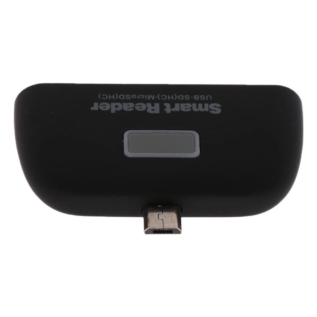 OTG Connection Kit Adapter with USB Port SD Card Reader For Phone Black