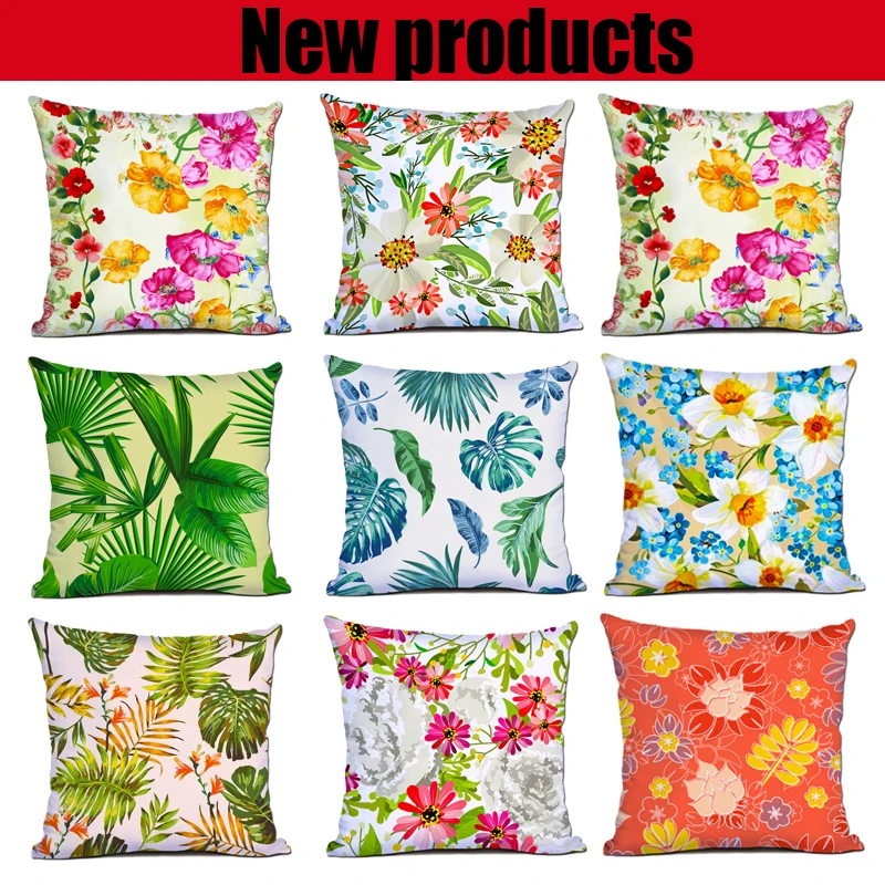 

Cactus Cushion Cover Polyester fiber tropic Botany Cushions Car Bedroom Sofa Creative Home Decoration Throw Pillow Covers