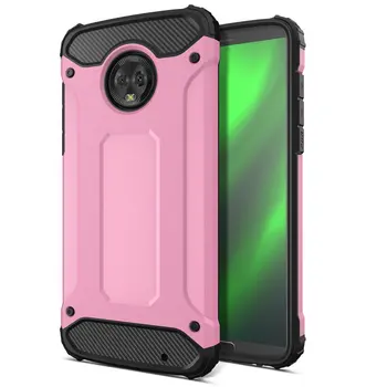 

50pcs/lot Detachable Tough Armor Military Shockproof Hard Case For Motorola Moto G7 G7 Plus G7 Power