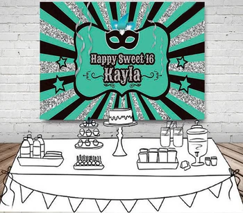 

custom Masquerade Sweet 16 Birthday star background High quality Computer print party backdrops