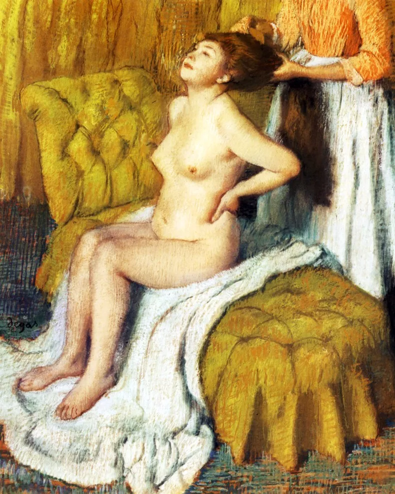 AR-ED-005 1895 - La Toilette  Pastel sur papier  74x60,6 cm  New-York The Metropolitan Museum of Art