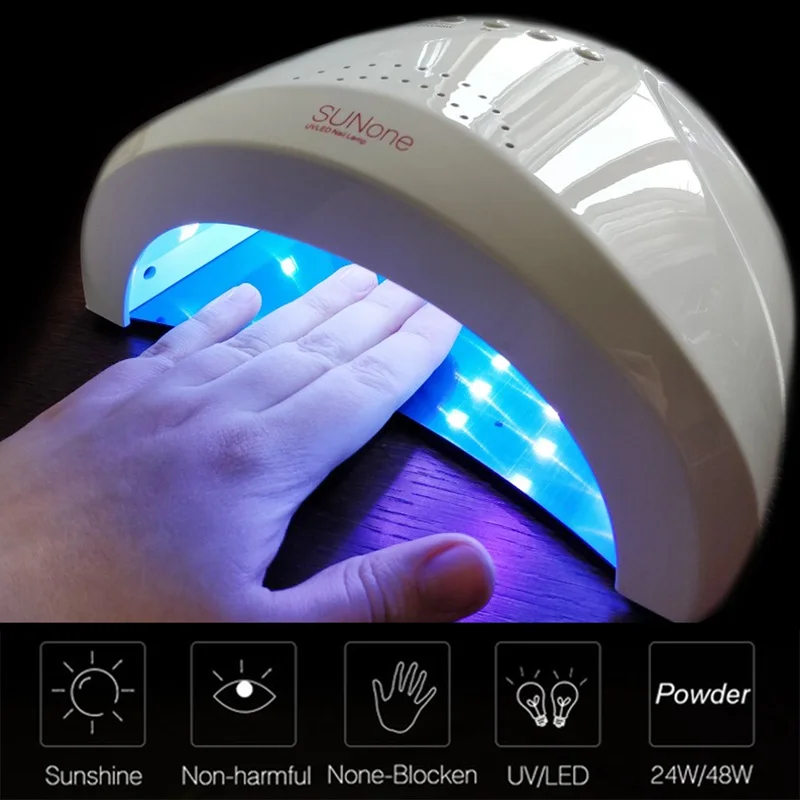 48 Вт Профессиональная УФ/Светодиодная лампа для сушки ногтей, косметический гель для ногтей, лампа для отверждения гелевых ногтей, светильник, Маникюрный Инструмент, EU