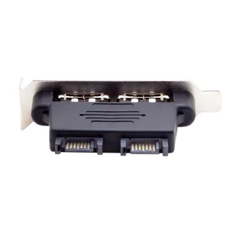 

Dual Port SATA 7pin to Esata 7Pin Adapter Male to Male with Low Profile PCI-E Bracket