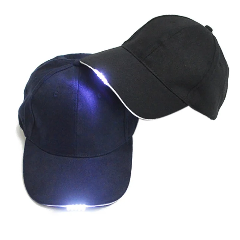 

LED Flashlight Fishing Hat Hiking Caps Night Walking Cycling Hunting Hats Sport Baseball Caps