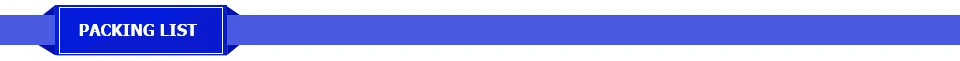 Packing list