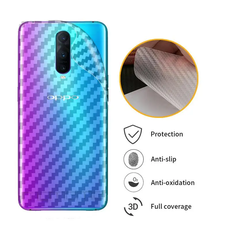 Для OPPO Reno Z K1 R15X R17 Neo RX17 Pro 3D углеродное волокно защитная задняя пленка для экрана
