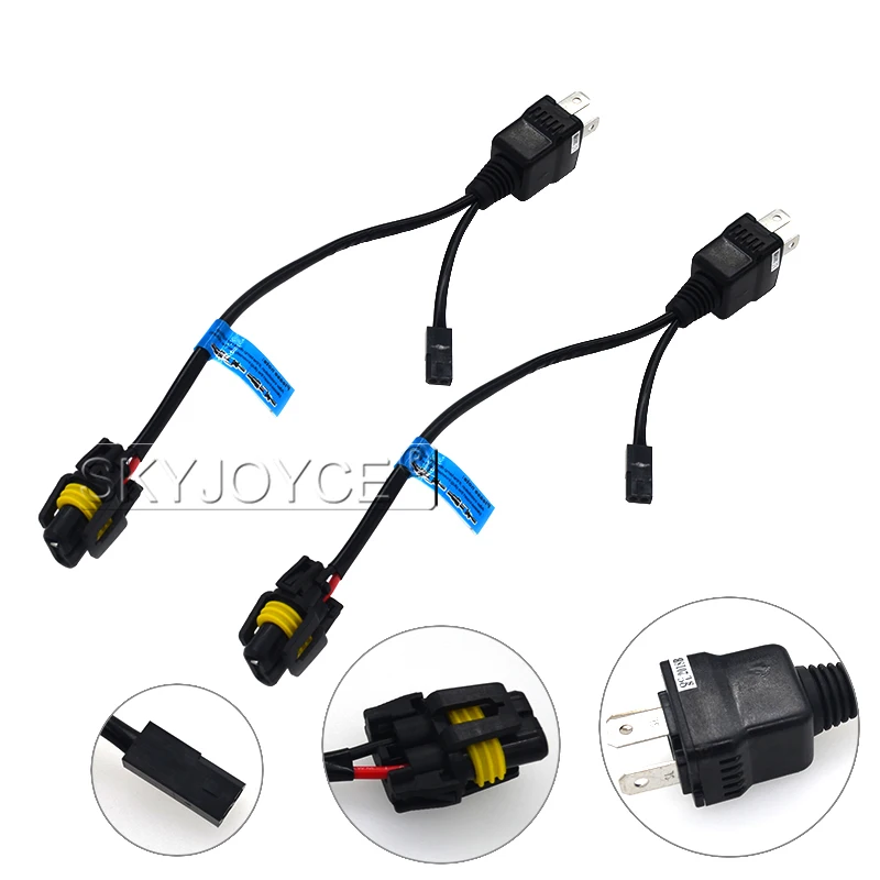 SKYJOYCE 55W DC bi xenon hid kit H4-3 xenon Lamp H4 Hilo HID Bixenon kit Bi xenon H4 Car headlight bulb 6000K 8000K 4300K 5000k (10)