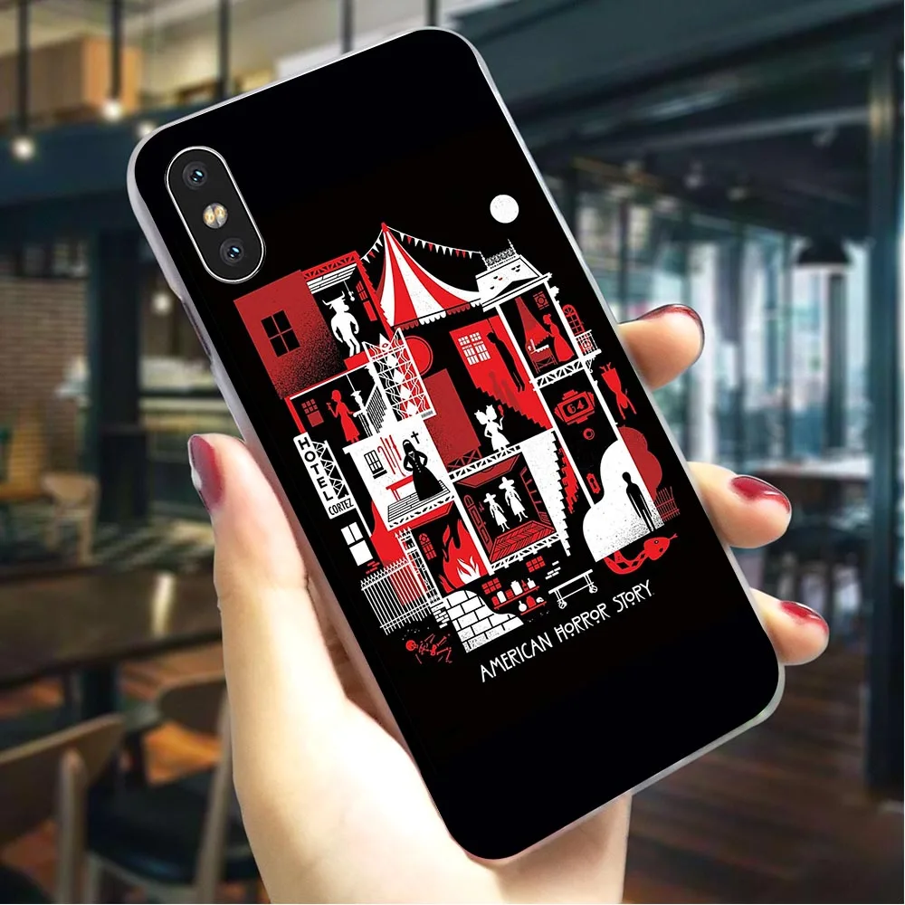 ТВ American Horror Story чехол для телефона чехол для iPhone 5S 5 SE 6 6S Plus/6 Plus/6 S Plus 7 8/7 8 плюс X XS XR Xs Max жесткий чехол с принтом