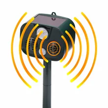 Solar Energy Mobility Portable Ultrasonic Animal Defender Outdoor Camping Anti-theft Alarm Anti-wolf Deer Outdoor Animal Stop