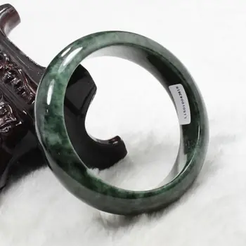 

Hot sale 58mm Certified Grade "A" Natural Green k k Gems Bangle Bracelet