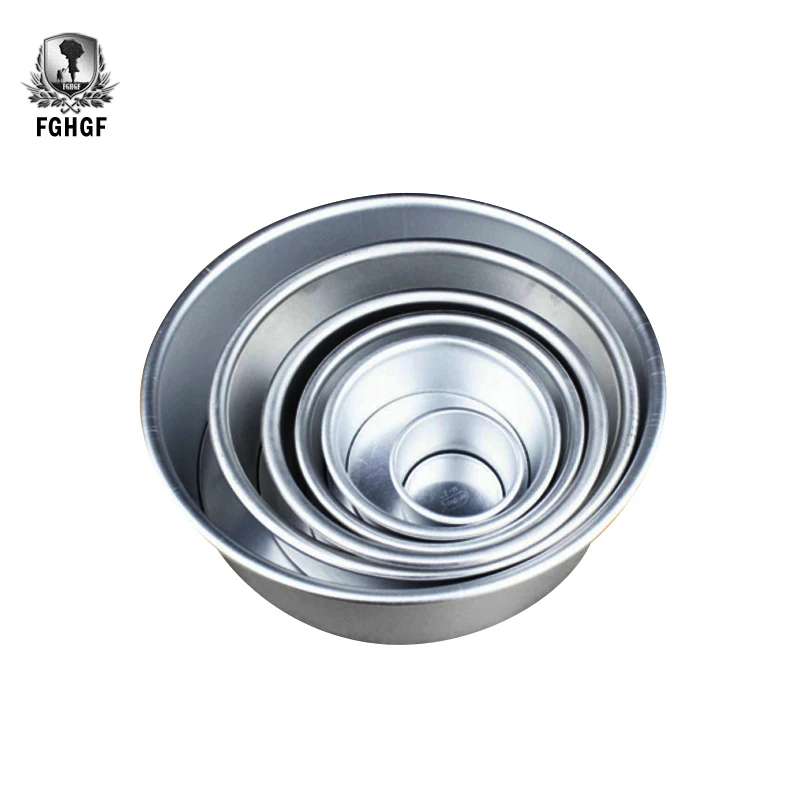 

FGHGF Non Stick Pot Sizes Round Bottom Bakeware Mold The Cake Baking 2 4 6 10 Inch Aluminum Alloy
