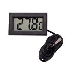 1 pces 1.5 v termômetro digital eletrônico menos 50 graus celsius-110 graus celsius animal de estimação alimentação aquário casa sem bateria(China)