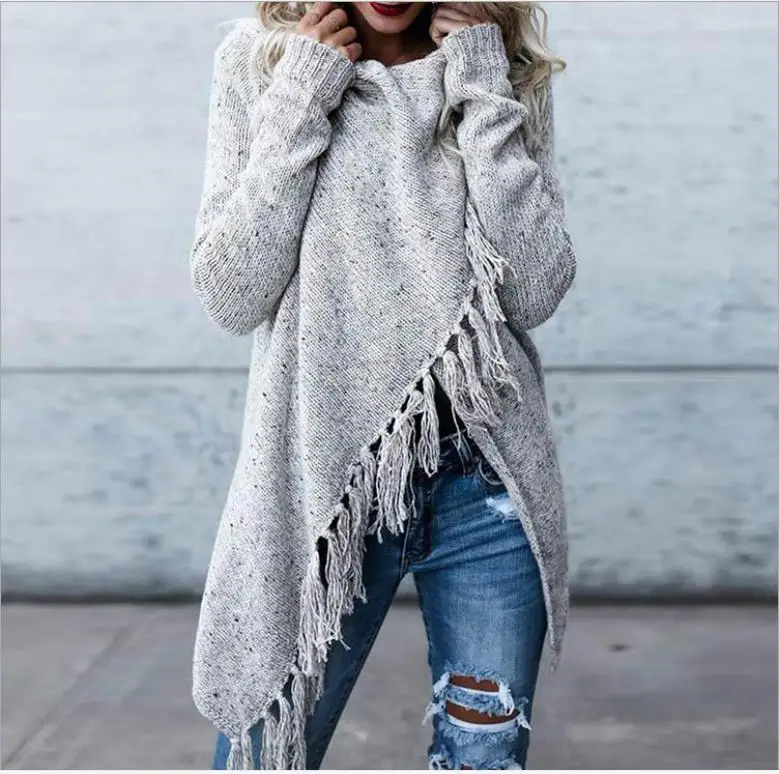 Sweaters Coats cardigan 2019 Autumn winter clothes women Tassel knitted sweater large size jacket Women Casual christmas sweater Sweaters Coats cardigan 2019 Autumn winter clothes women Tassel knitted sweater large size jacket Women Casual christmas sweater