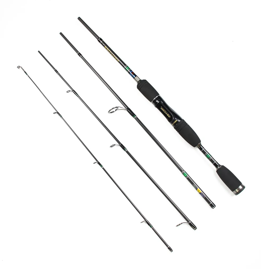 Rosewood 1.98m Fishing Rod 4 Sections Spinning Bait Casting Rod Travel High Carbon Fishing Rods Lure Weight 3.5-10g Tackle China  (4)