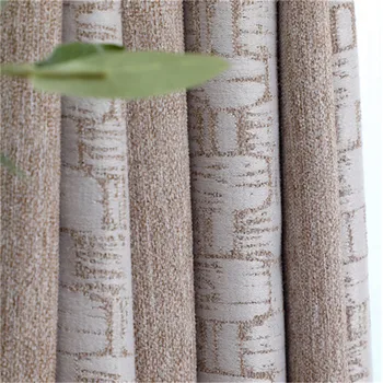 

Modern Bedroom Window Curtains Thick Linen Fabric Curtain For Living Room Blue Coffee Jacquard Curtains Drapes Cortinas AD051D3