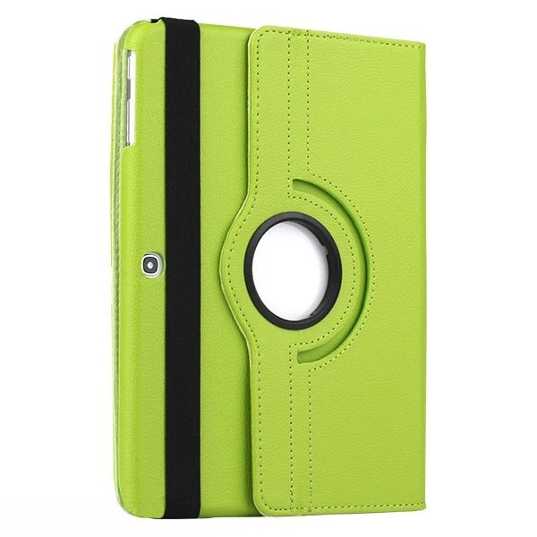 Вращающийся на 360 градусов Чехол-книжка с подставкой из искусственной кожи для samsung Galaxy Tab 3 P5200 P5220 P5210 10,1 дюймов, уникальный чехол для планшета с пятнами - Цвет: Green