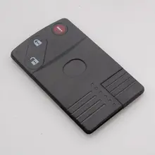 Carte-clé télécommande sans clé 3BT, non coupée, coque de protection pour Mazda