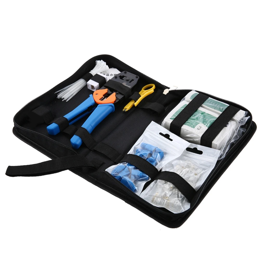 

2018 New Network Computer Maintenance Tool Kit Cable Tester 868E Network Pliers Crystal Head Test RJ45 And RJ11 Network Cable