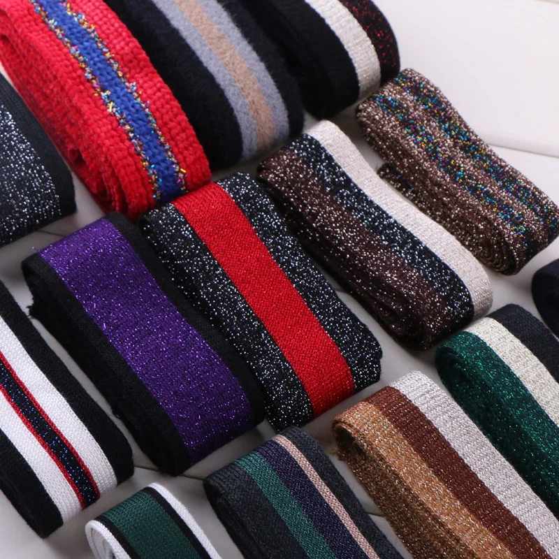 

Meter Bling Bling Webbing Clothing accessories decorative ribbon multi-color strap for trimming ribbons lace cords