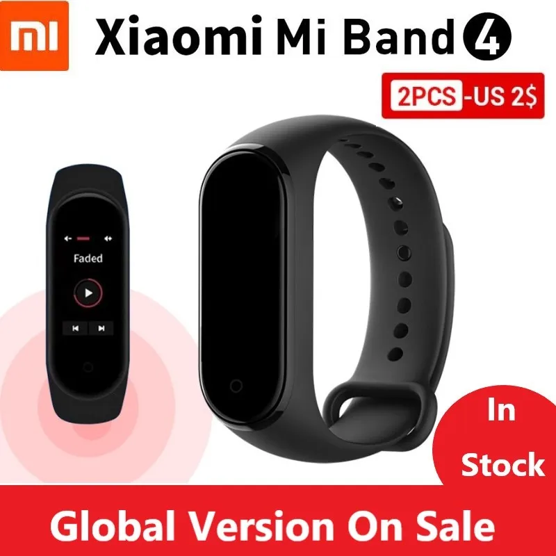 

Globle Version Xiaomi Mi Band 4 Smart Miband 4 Bracelet Heart Rate Fitness Color Screen Bluetooth 5.0 Globle Version Miband 4