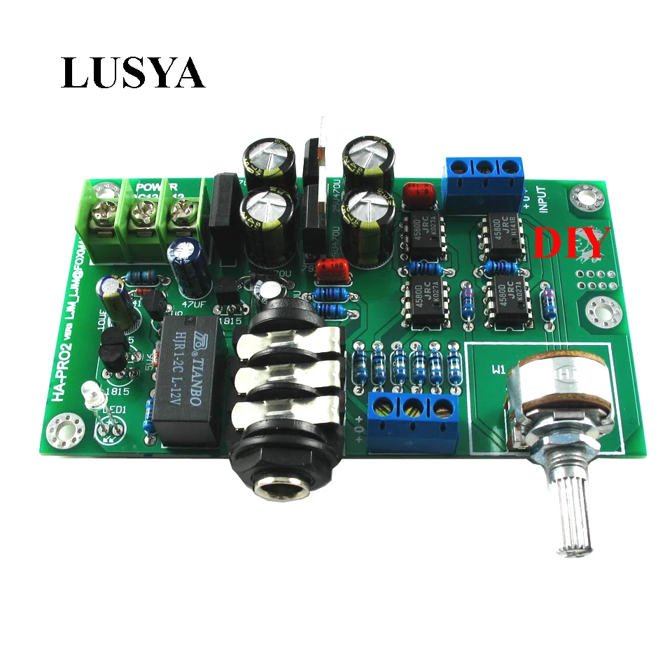 Lusya HA-PRO2 Ultra Low Noise Low Distortion Headphone Amplifier Monitor level headphone amplifier board DIY Kits A8-018