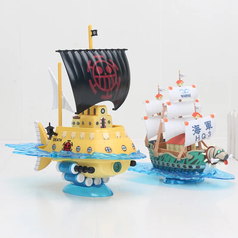 

Anime One piece Pirate Ship law submarine garp HQ.3 Model Collettion Model PVC Action Figure Toy 14CM