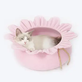 

HobbyLane Cute Universal Flower Pocket Shape Cat Mat Home Pet Sleeping Bed Nest For Cats