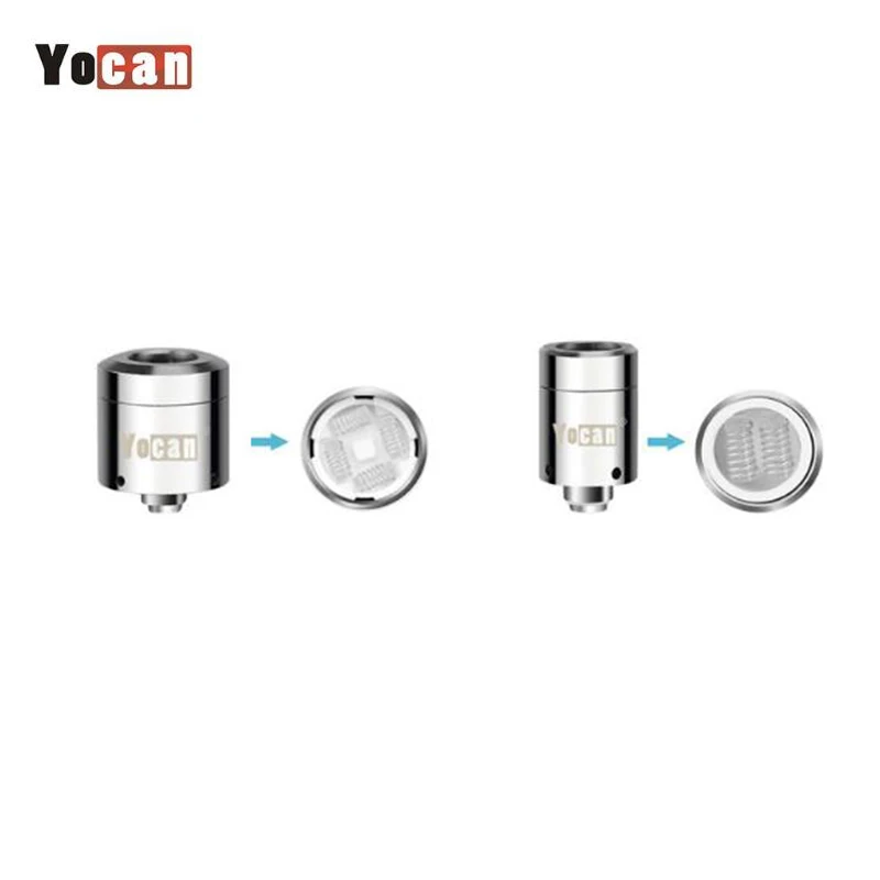 100 Original Yocan Loaded Coil Quartz Dual Coil & QUAD Head Coils for