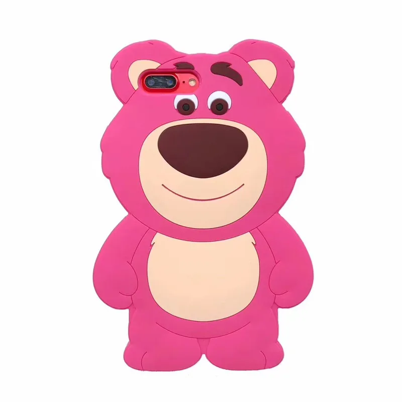 Для iPhone X/5/5S/SE/6/6s/7/8/plus 3D мультфильм силиконовый Минни вышивка поросёнок Бэтмен медведь Единорог детский Модный мягкий чехол для телефона - Цвет: 17