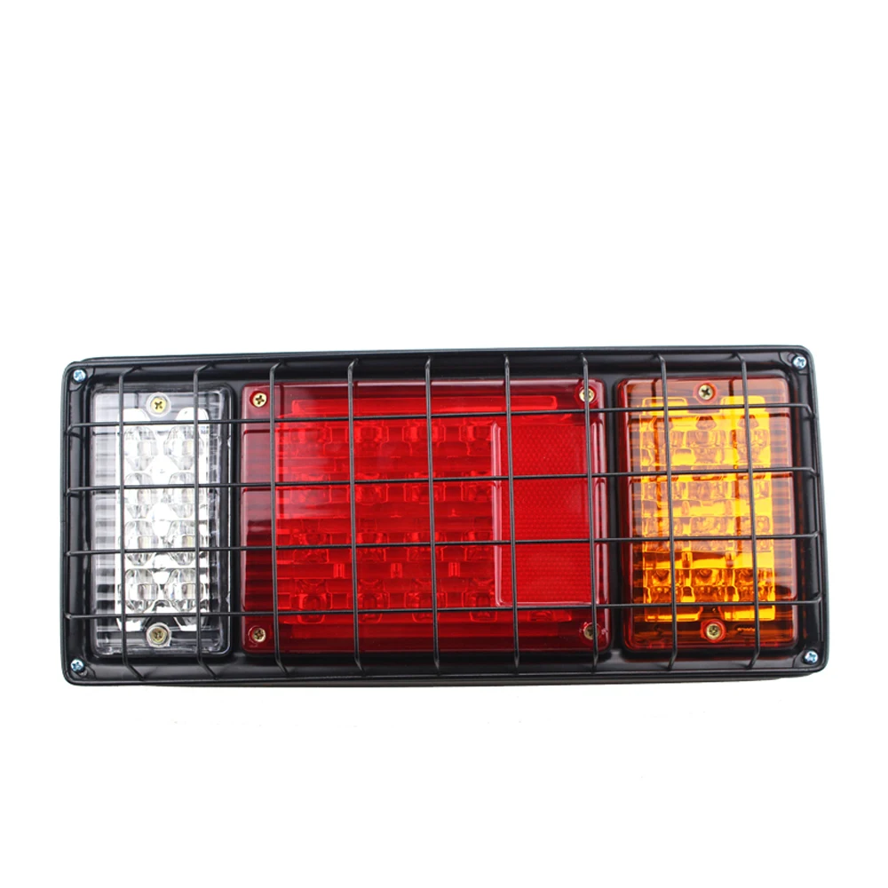 2PCS 24V Truck LED Tail Light Rear Lamp Stop Reverse Safety Indicator Fog Lights Waterproof For Trailer Car Truck Taillights (1)