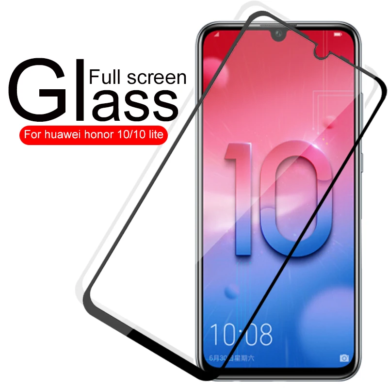 

Glass honor 10 lite tempered glass for huawei honor 10 lite screen protector honer 10 light honor10 10lite protective film cover