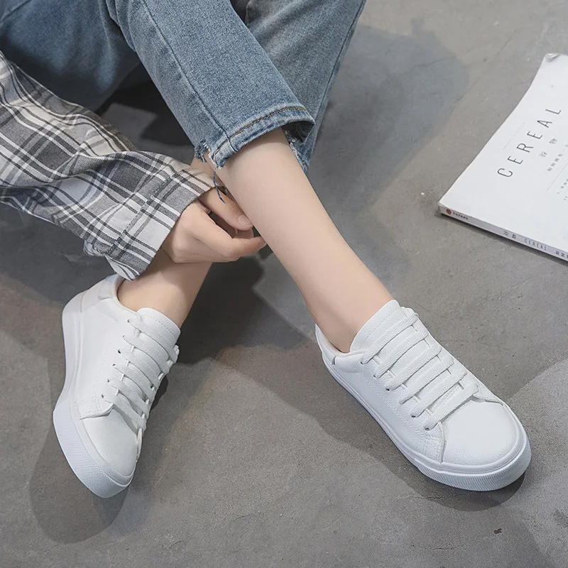 Canvas walking white shoes Wenping bottom strap wild student Korean walking shoes B5Y-1-B5Y-4