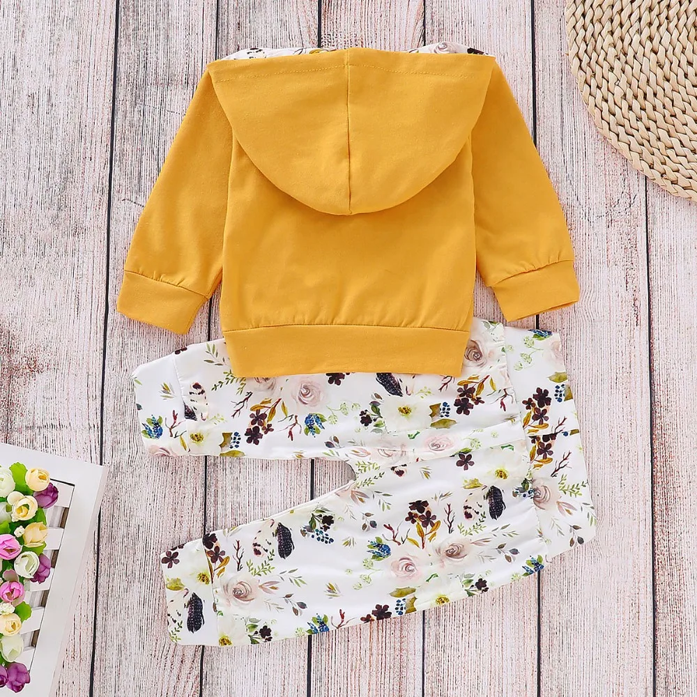 Newborn Clothes Set for Spring Baby Boys 2pcs Easter Outfits Suits Hooded T-Shirt Tops + Pants Infant Kids Girls Costumes 0-18M